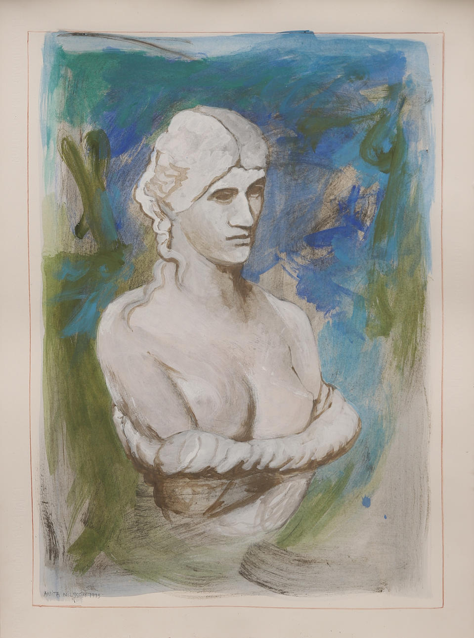 ANITA NILSSON BILLGREN. Watercolour, signed and dated 1993.