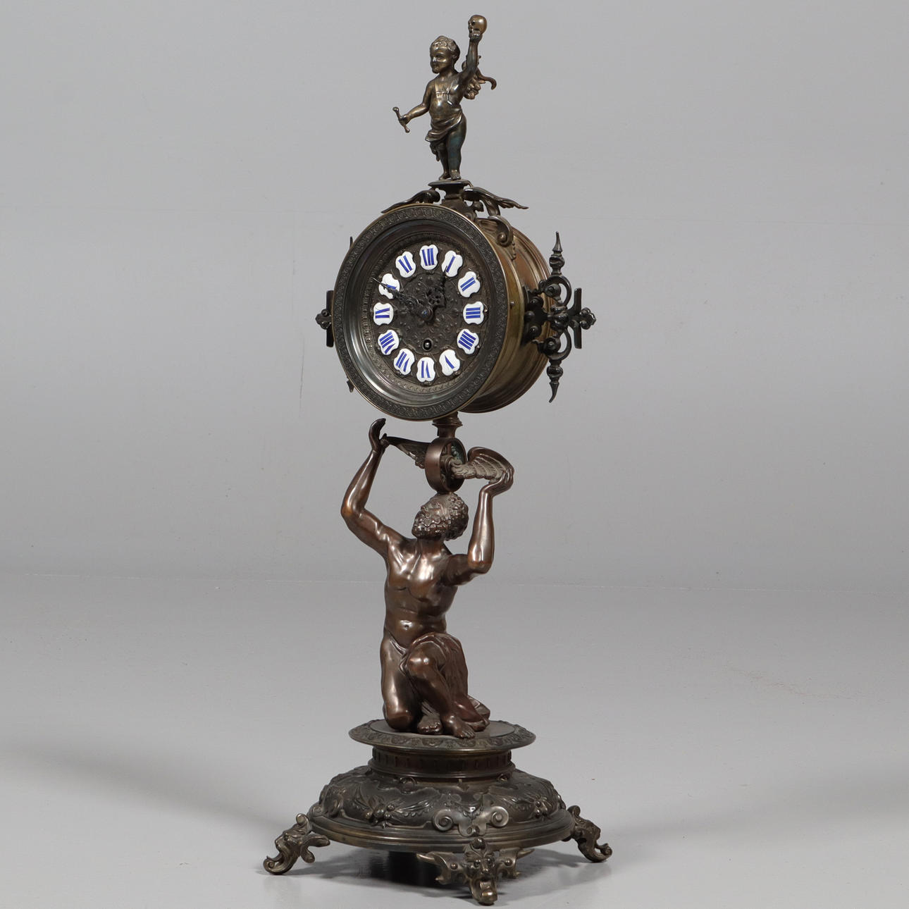 TABLE CLOCK, metal.