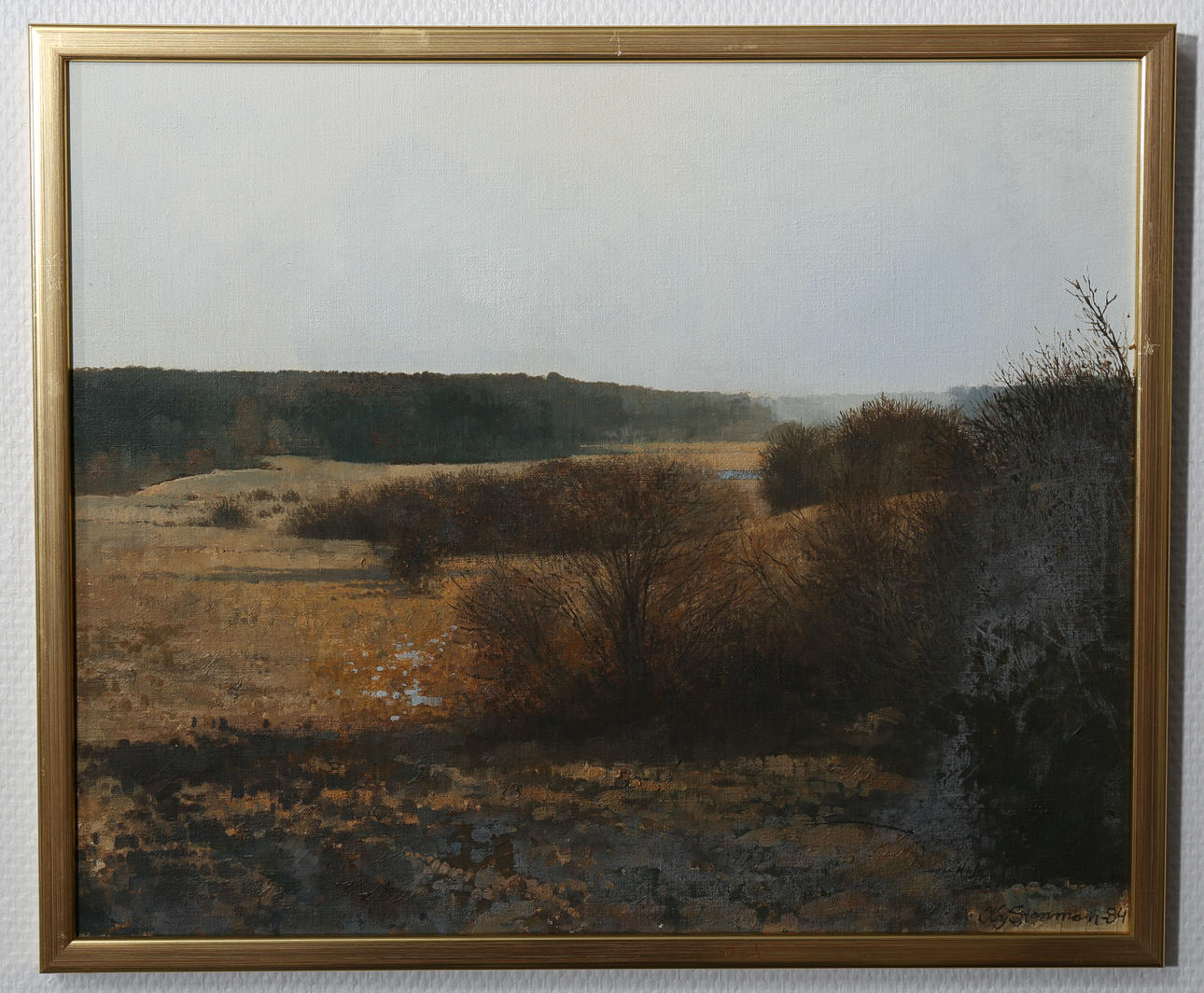 KAJ STENMAN. Olja på duk, Höstdag, signerad, daterad -84.