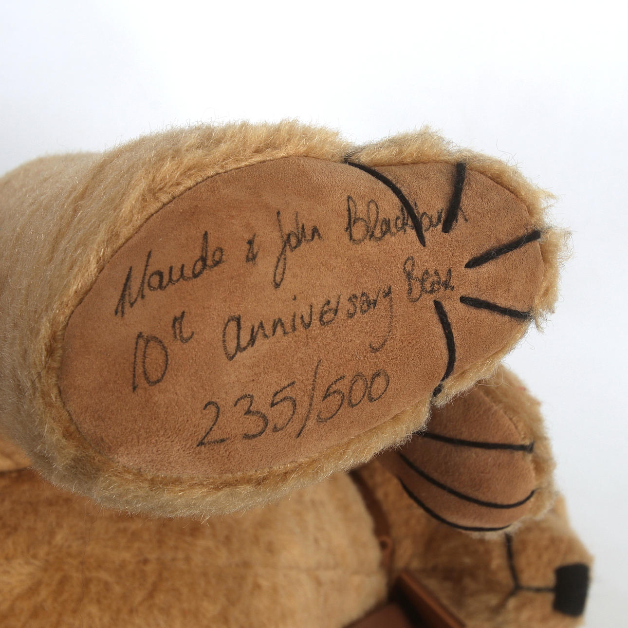 CANTERBURY BEARS, Teddy bear, labeled, England, signed and