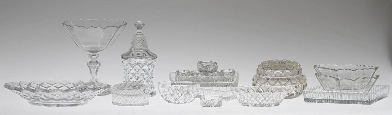 PARTI GLAS, delvist slipat, 1900-tal.