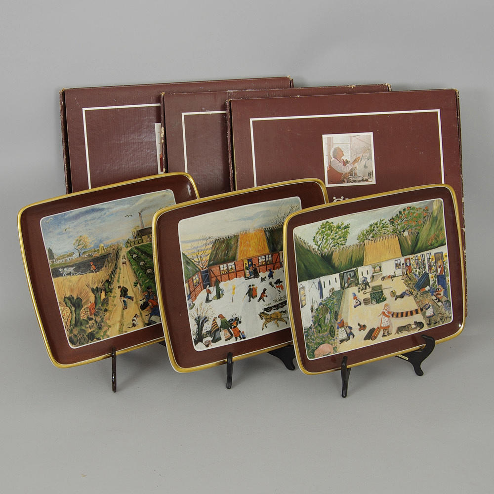 SAMLARTALLRIKAR, 3 stycken, Alma Öhrström.