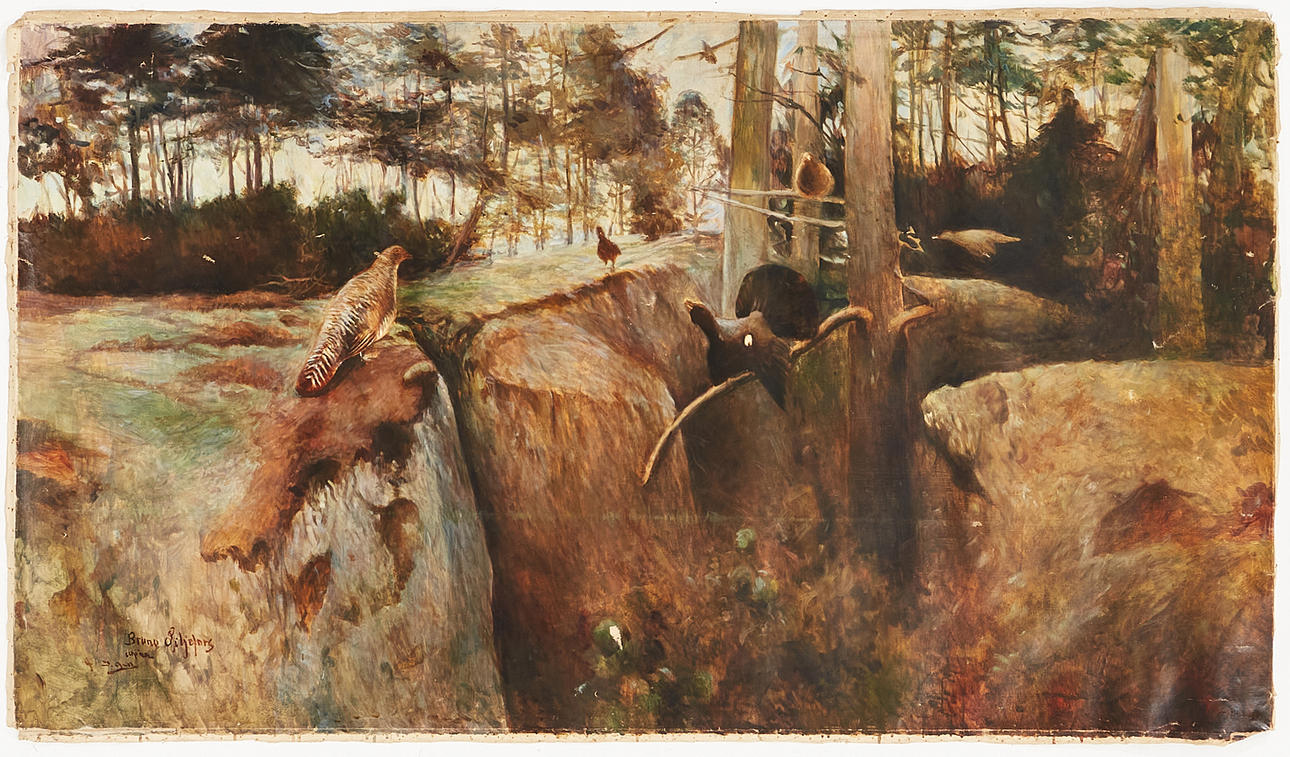 BRUNO LILJEFORS. EFTER. Kopia efter "Tjäderspel".