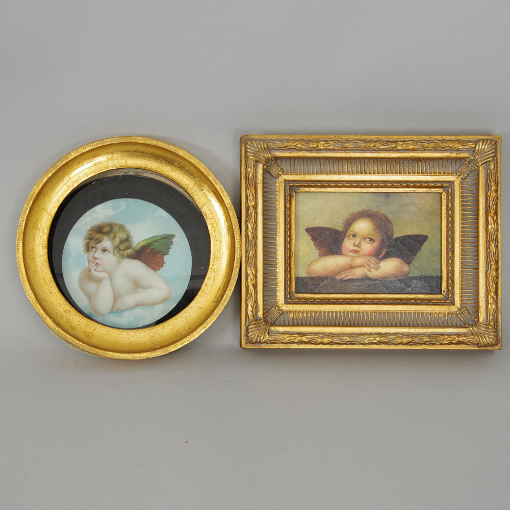 TAVLOR, 2 stycken, änglar.