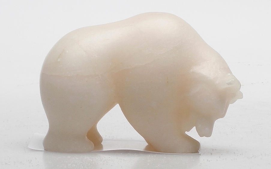 OIDENTIFIERAD KONSTNÄR. "björn", sten, signerad, 1900-tal.