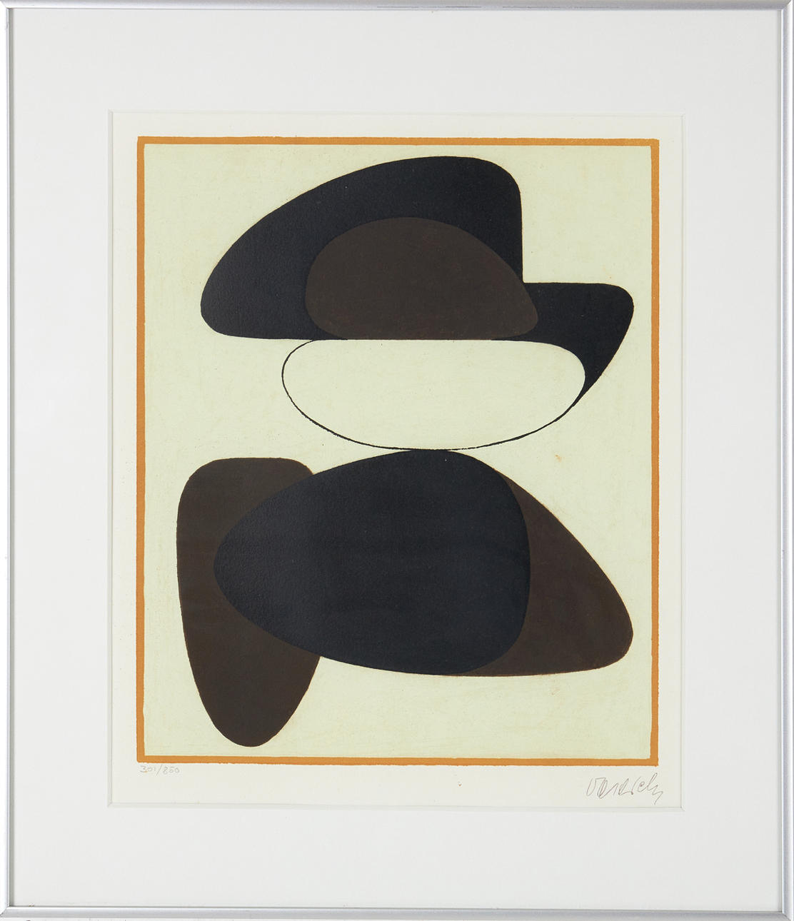 VICTOR VASARELY. Octal, 1972, color lithograph, signed and numbered 301/850.