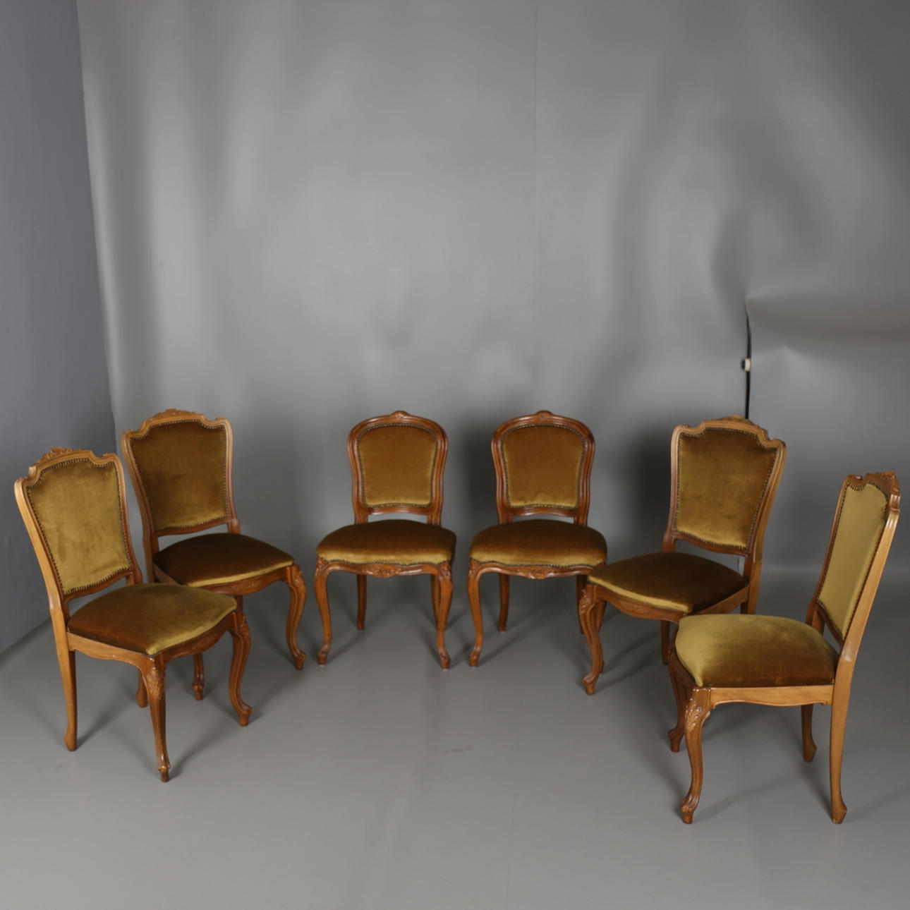 STOLAR i rokokostil, 6 st, snarlika, 1900-tal.