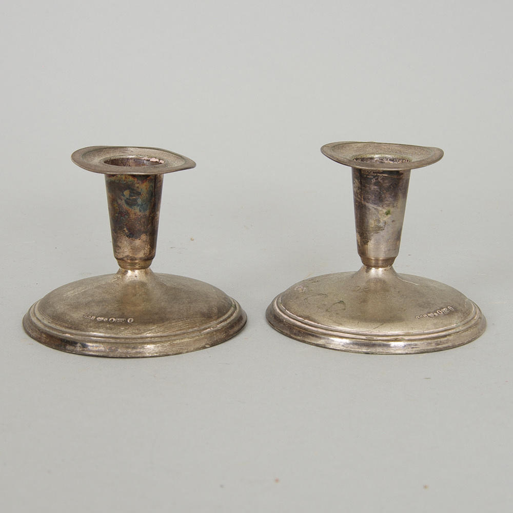 LJUSSTAKAR, 1 par, silver.