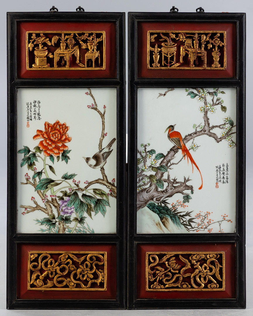 Two wall panels, China, 20. century.