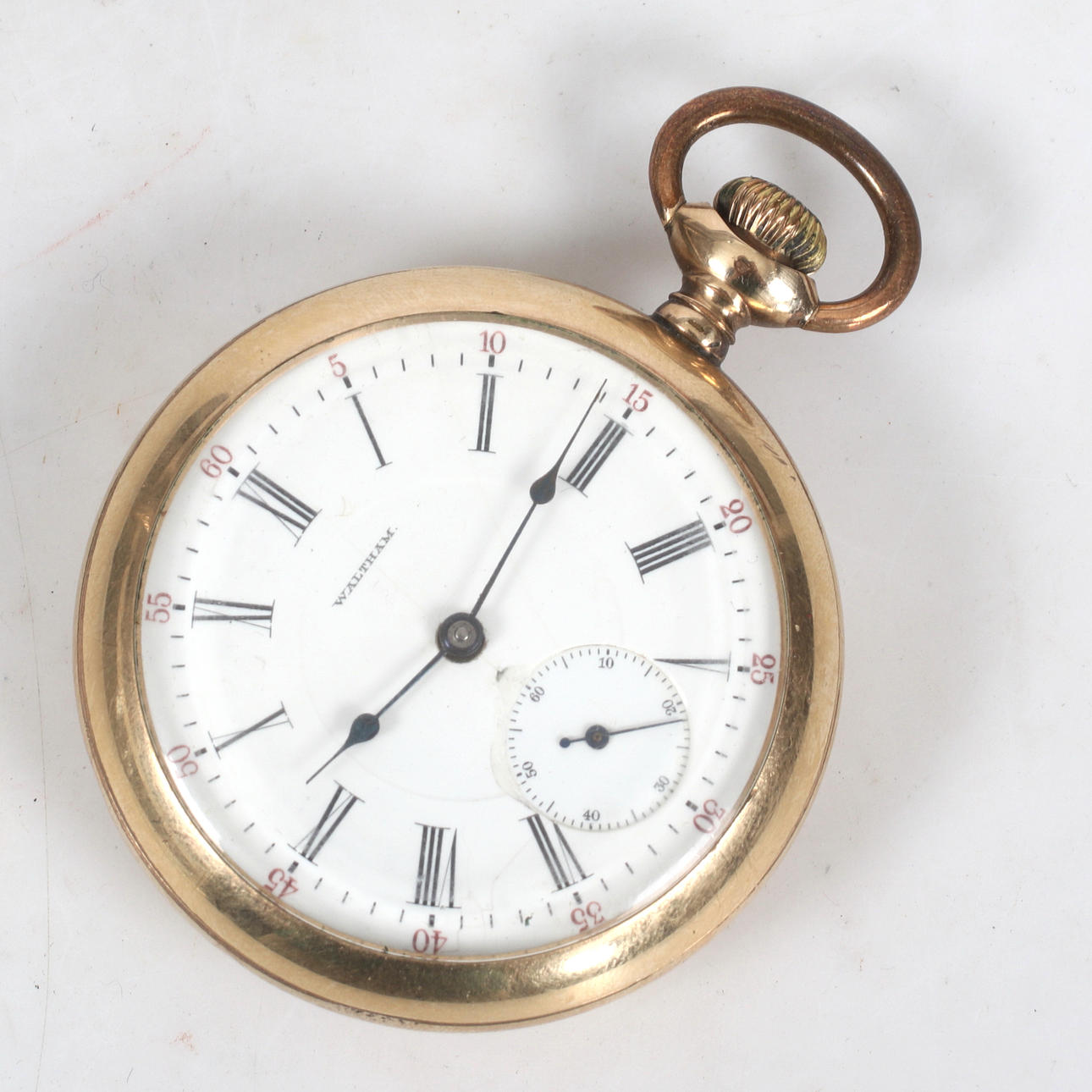 POCKET WATCH, manual assignment, Waltham, USA.