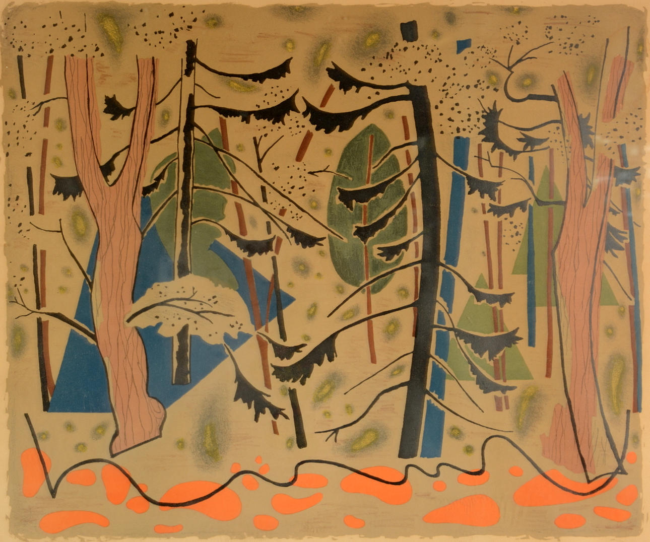 SAM VANNI. Color lithograph.