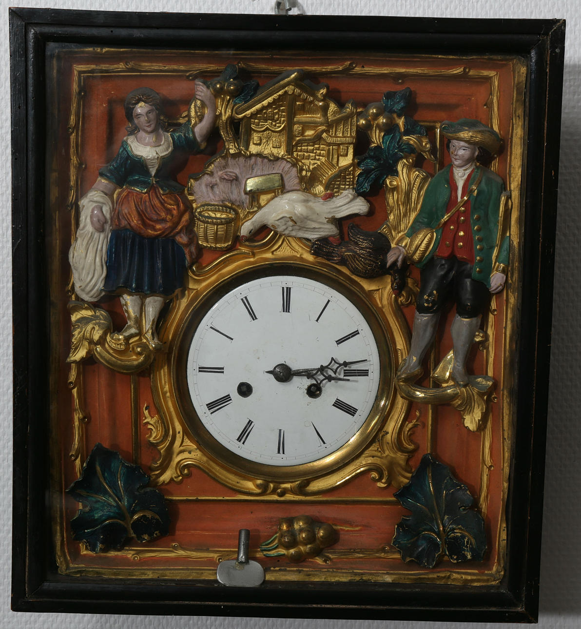 SCHWARZWALDERUR, trä, metall och glas, 1800-1900-tal.