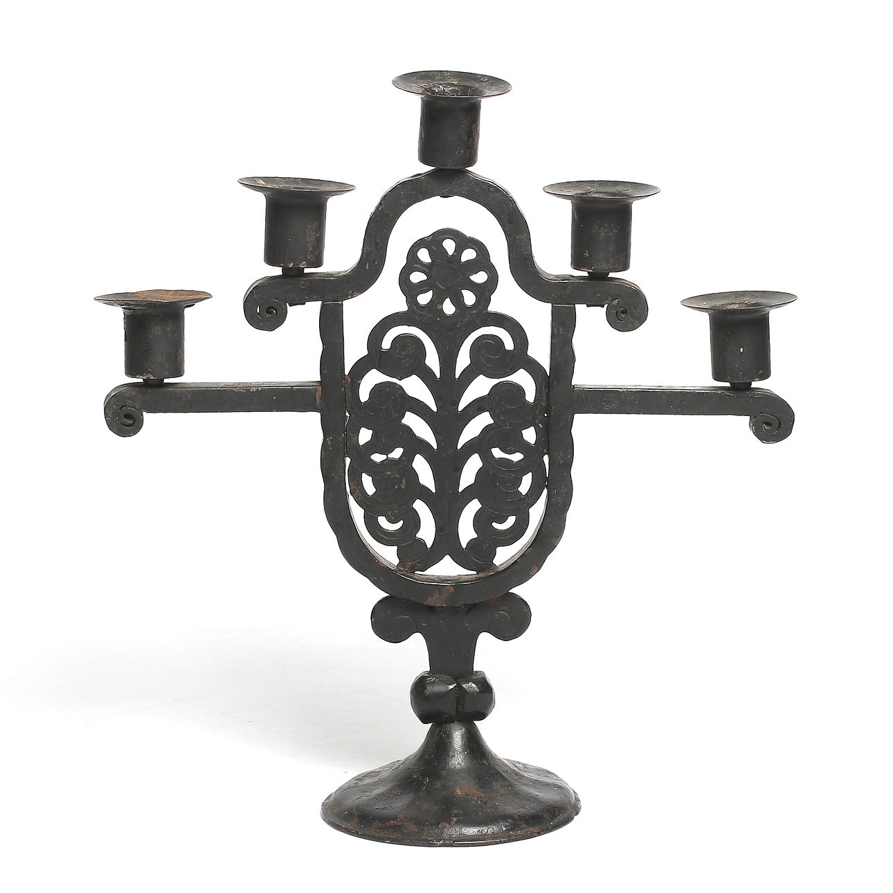 KANDELABER / LJUSSTAKE, smide, Barockstil, Tyskland, 1900-tal.