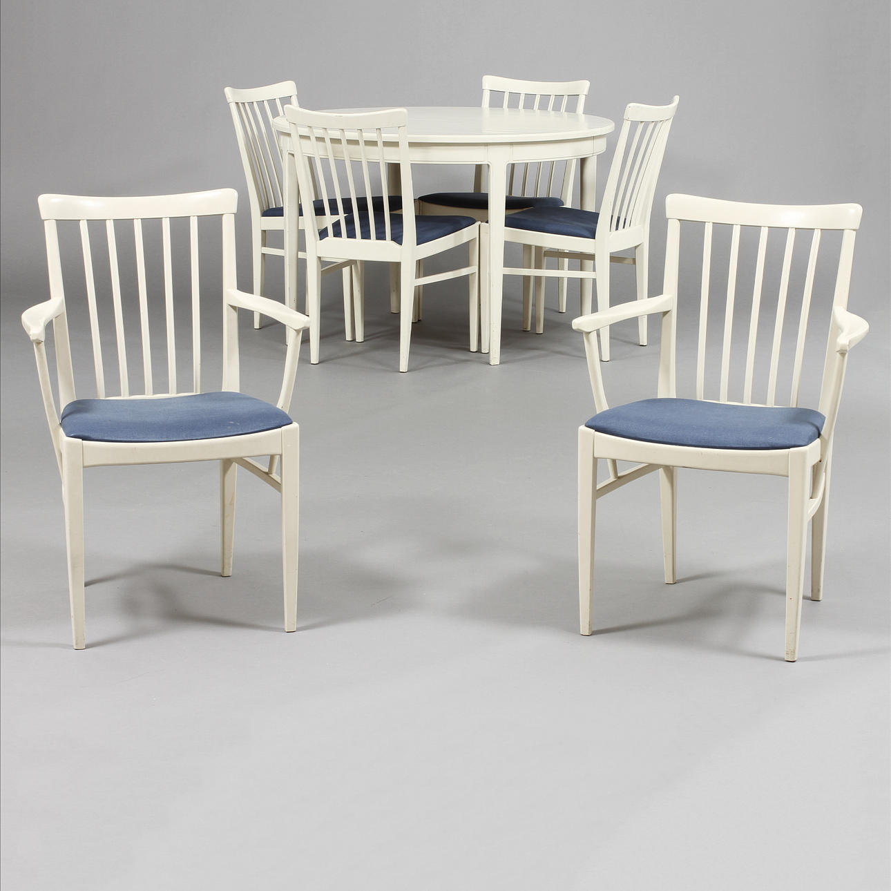 BORD OCH STOLAR, 7 delar, "Herrgården", Carl Malmsten.