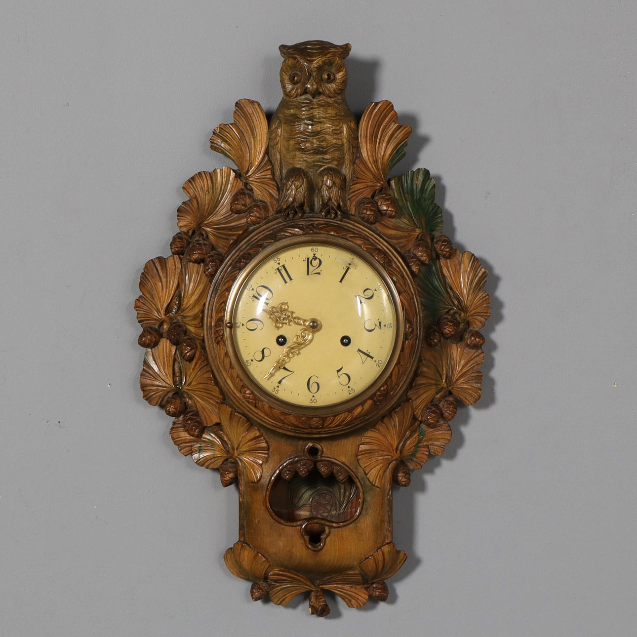 RELOJ DE PARED, madera.