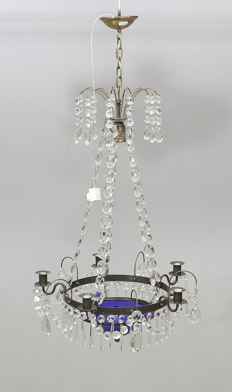 KRISTALLKRONA, empire-stil, 1900-tal.