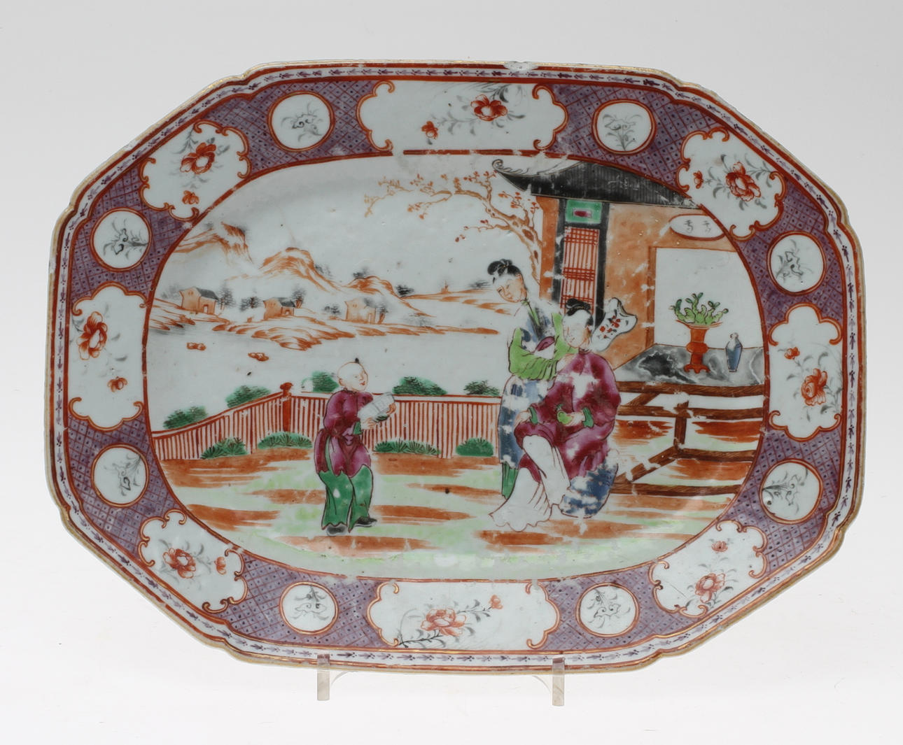 STEKFAT, porslin, Qianlong, Kina, 1700-tal.