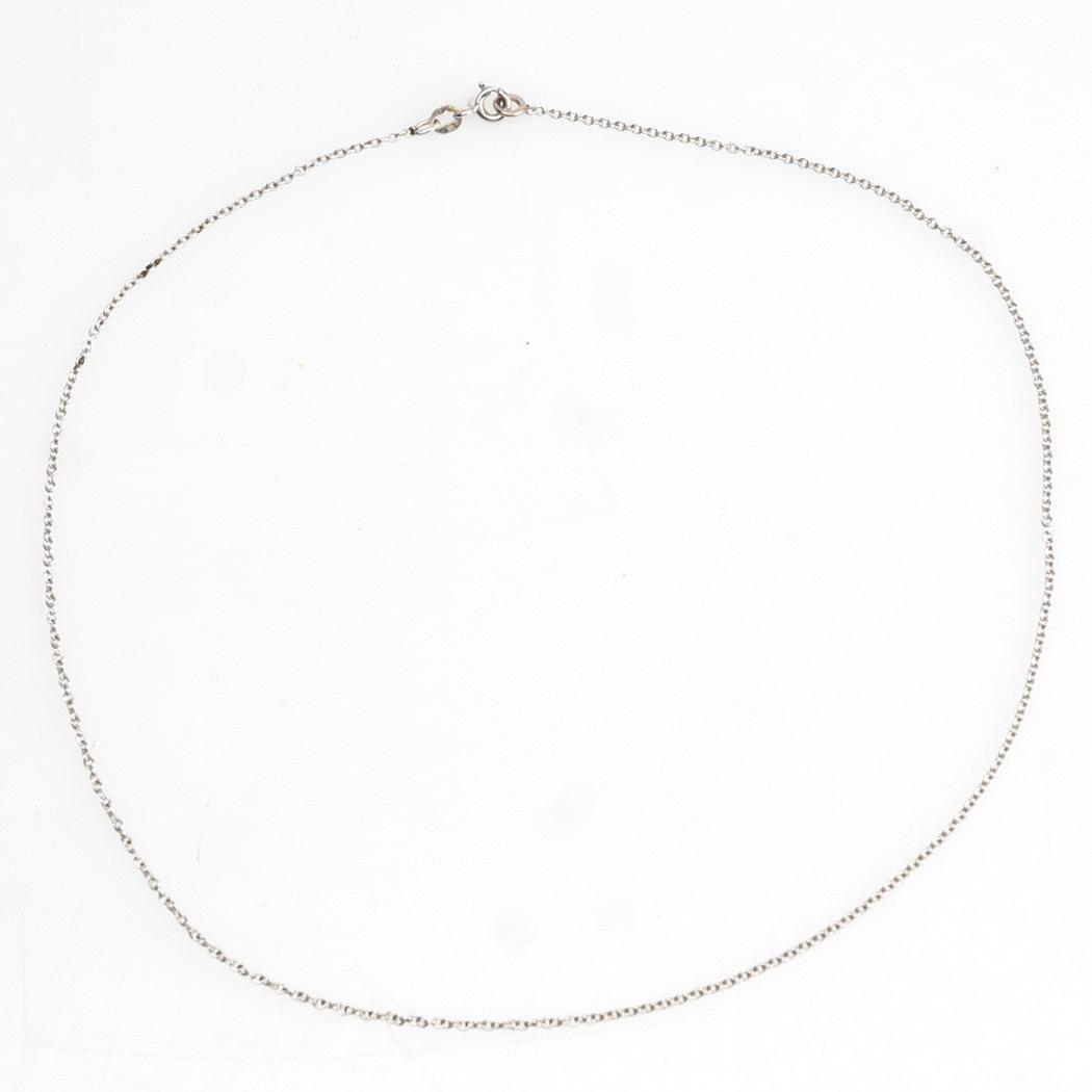 KEDJA, 18K vitguld, ankarlänk.