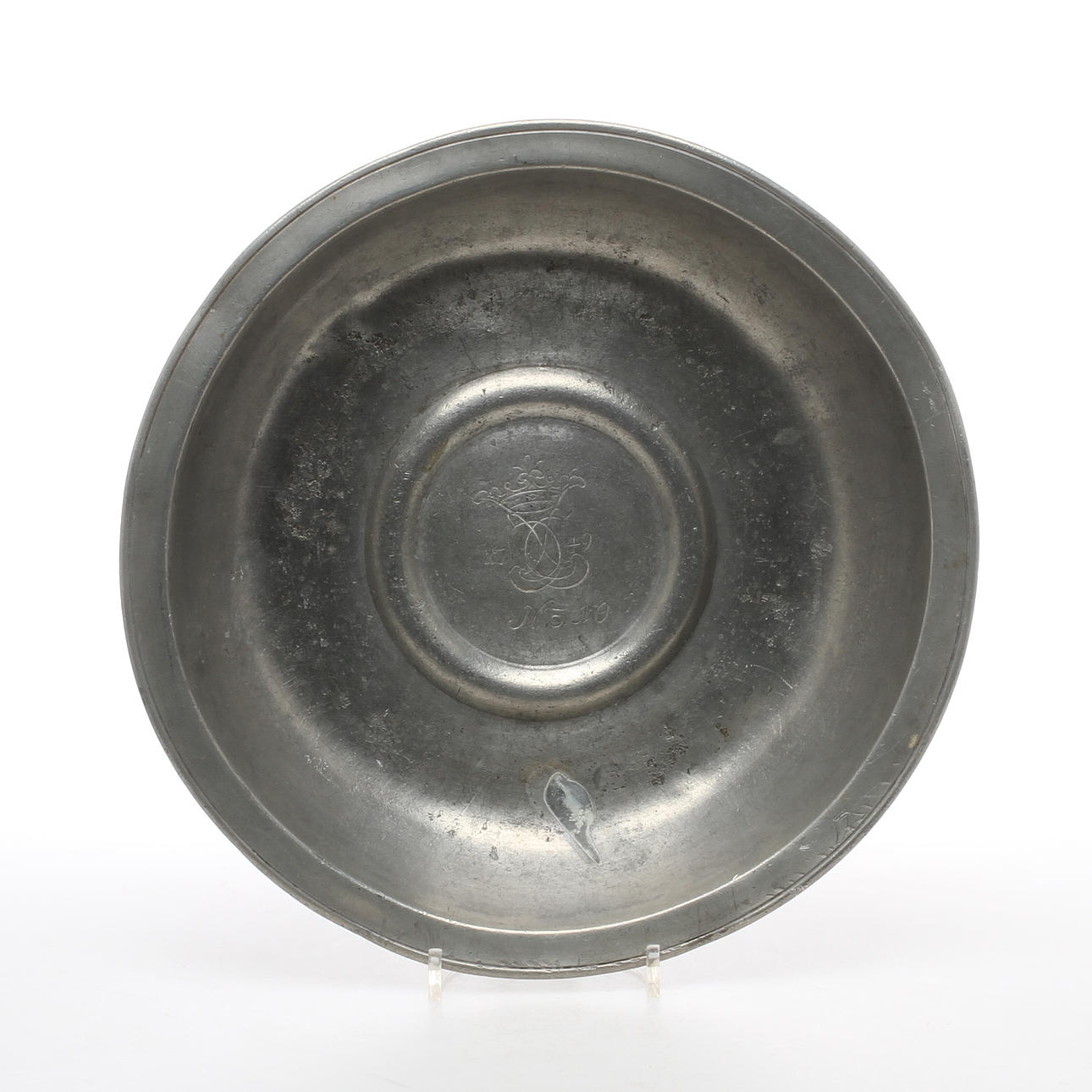 SKÅLFAT, tenn, Jacob Heinrich Schumacher, Schwerin,Tyskland 1700-tal.