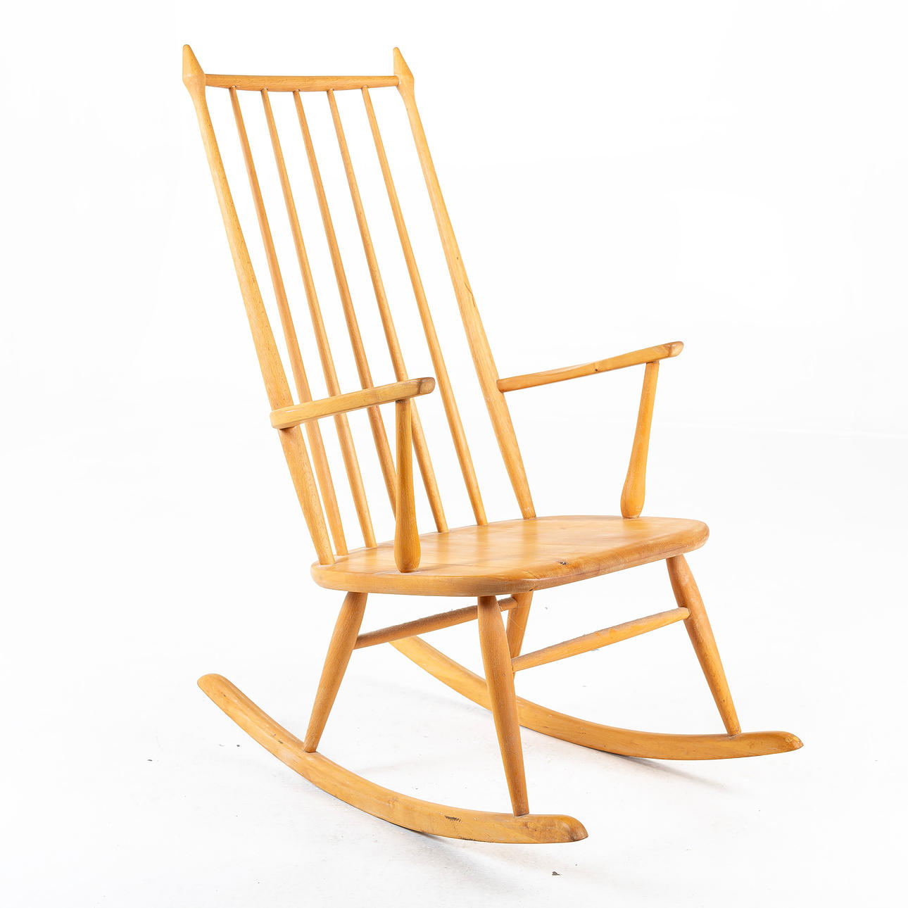 SCHAUKELSTUHL, Eiche, 1900 - Mitte des Jahrhunderts.