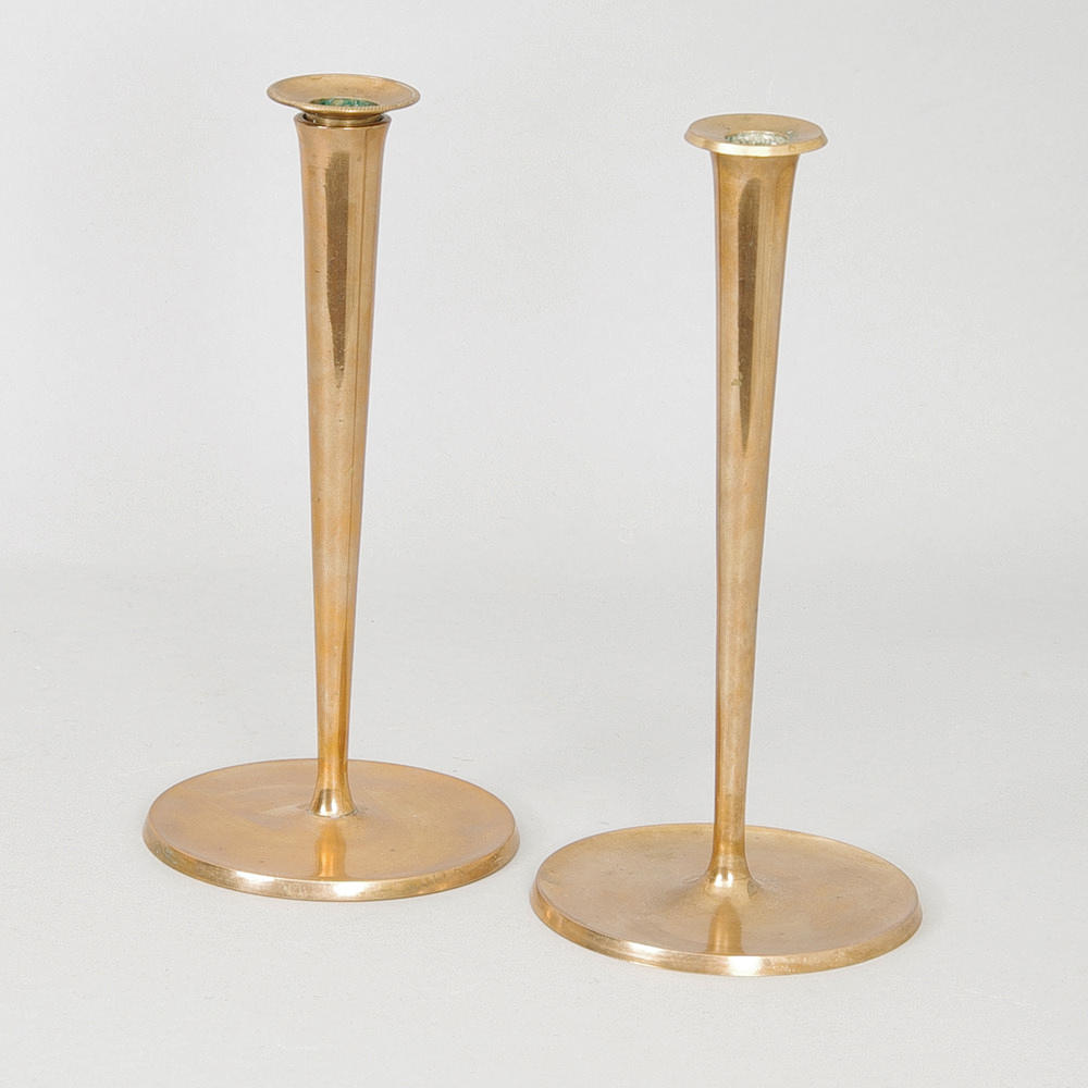 LJUSSTAKAR, 1 par, mässing.