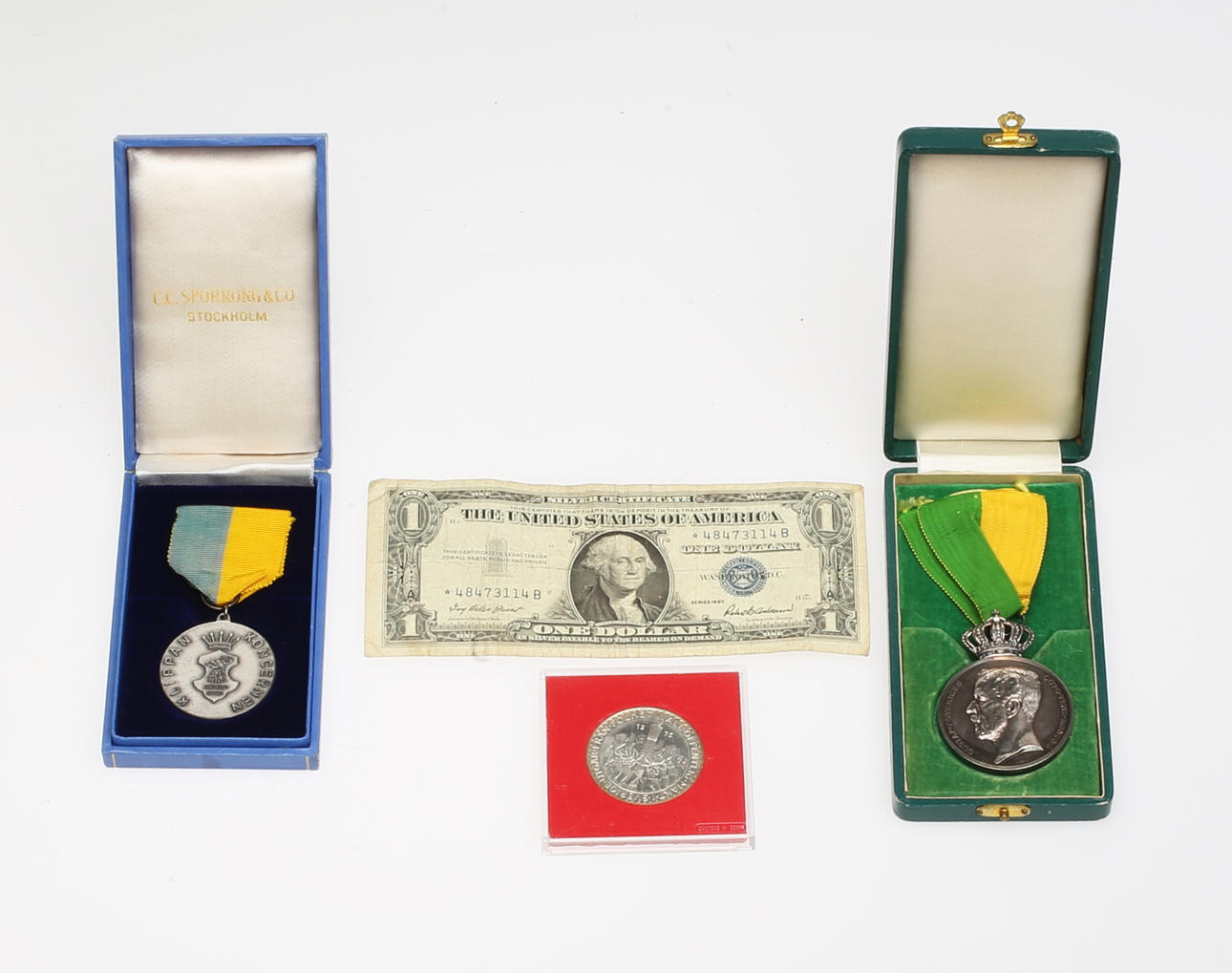 MEDALJER, Mynt 50 kr, Silver.