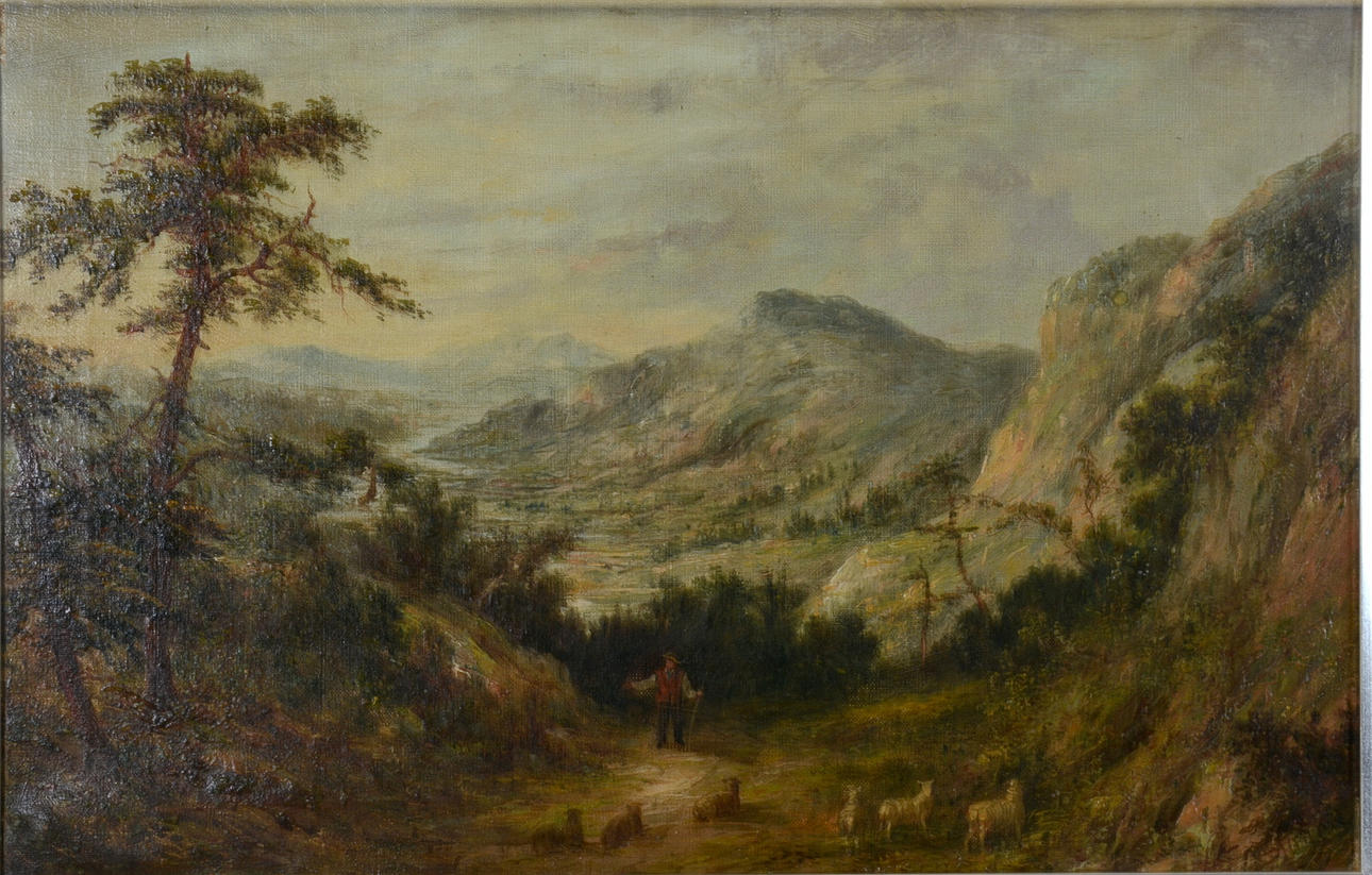 OIDENTIFIERAD KONSTNÄR. Olja på duk.