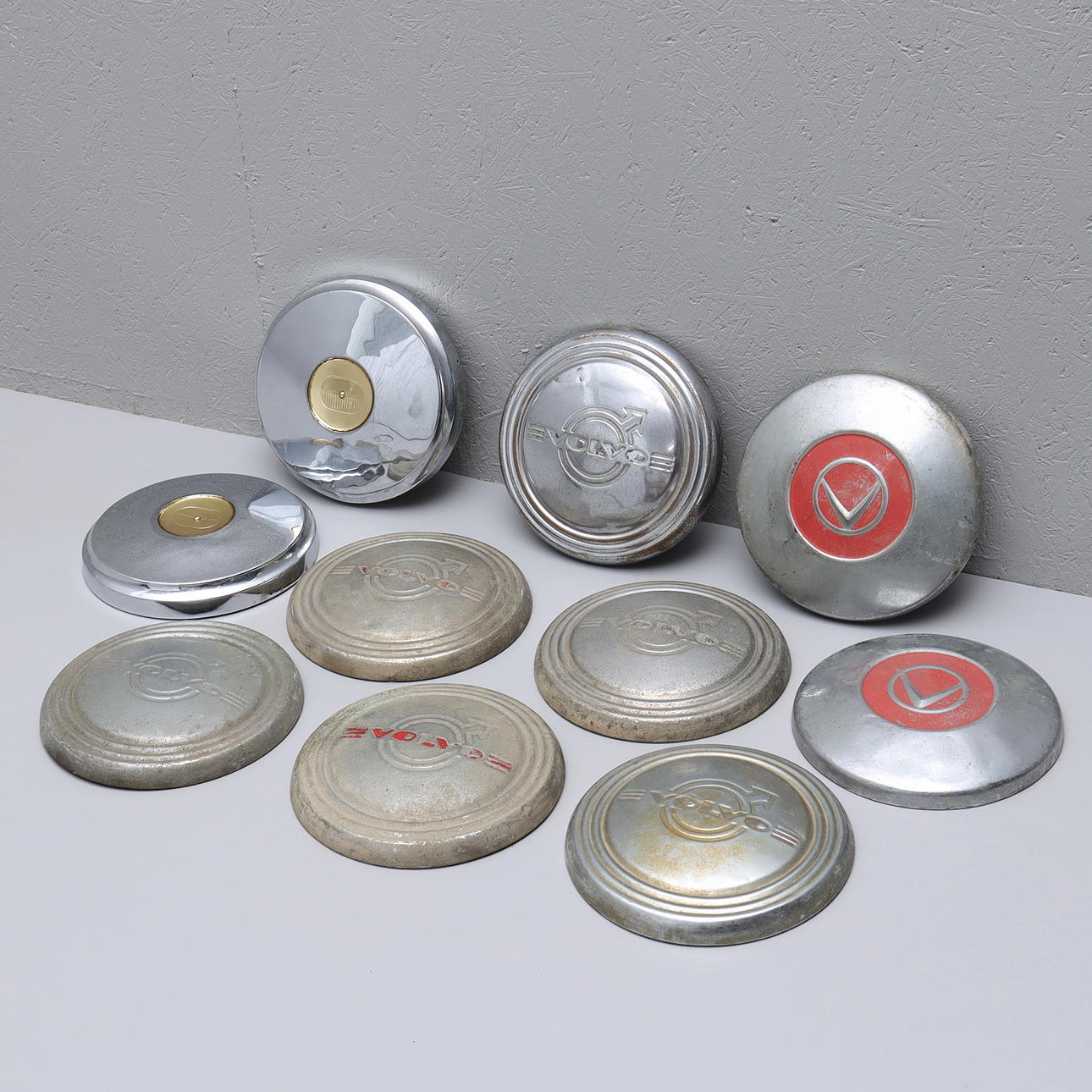 NAVKAPSLAR / HJULSIDOR, Bl.a. Volvo, samling, 10 st.