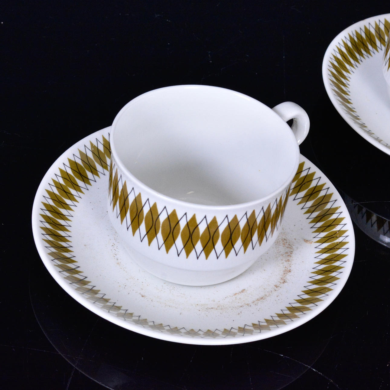 KAFFESERVIS, 4 delar, porslin, "Adria", Rörstrand.