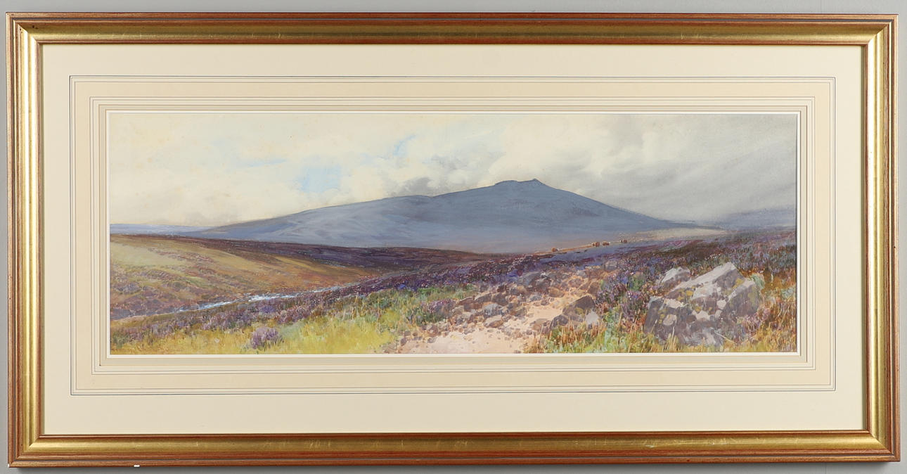 FREDERICK JOHN WIDGERY (1861-1942). MOORLAND SCENE (DARTMOOR?)