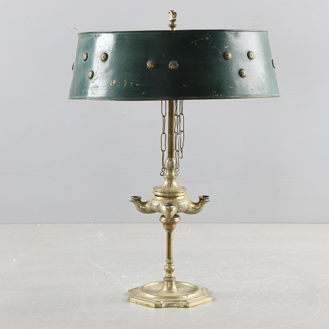 ÖLLAMPE, Messing, 18/1900er Jahre.