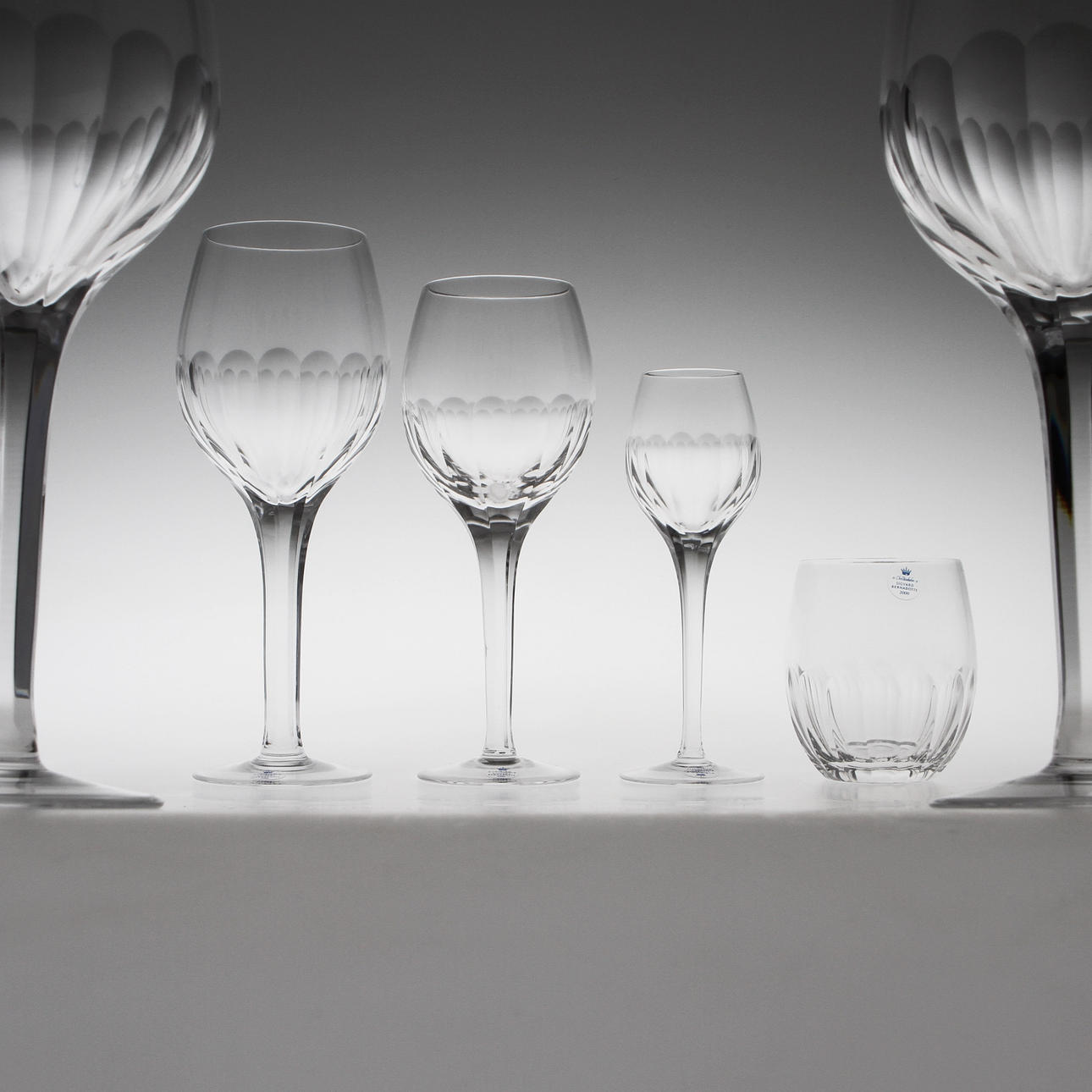 GLASSERVIS, 48 delar, "Marianne/Christineholm", Sigvard Bernadotte.