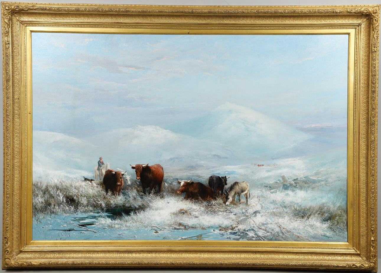 WILLIAM WIDGERY (1826-1893). WINTER ON DARTMOOR.