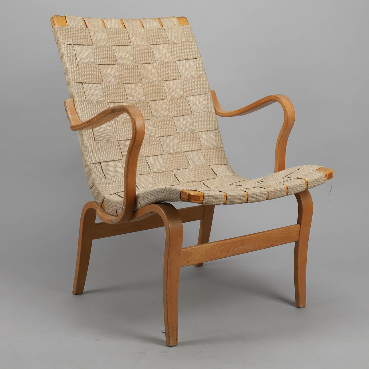 BRUNO MATHSSON. Lænestol, "Eva", DUX.