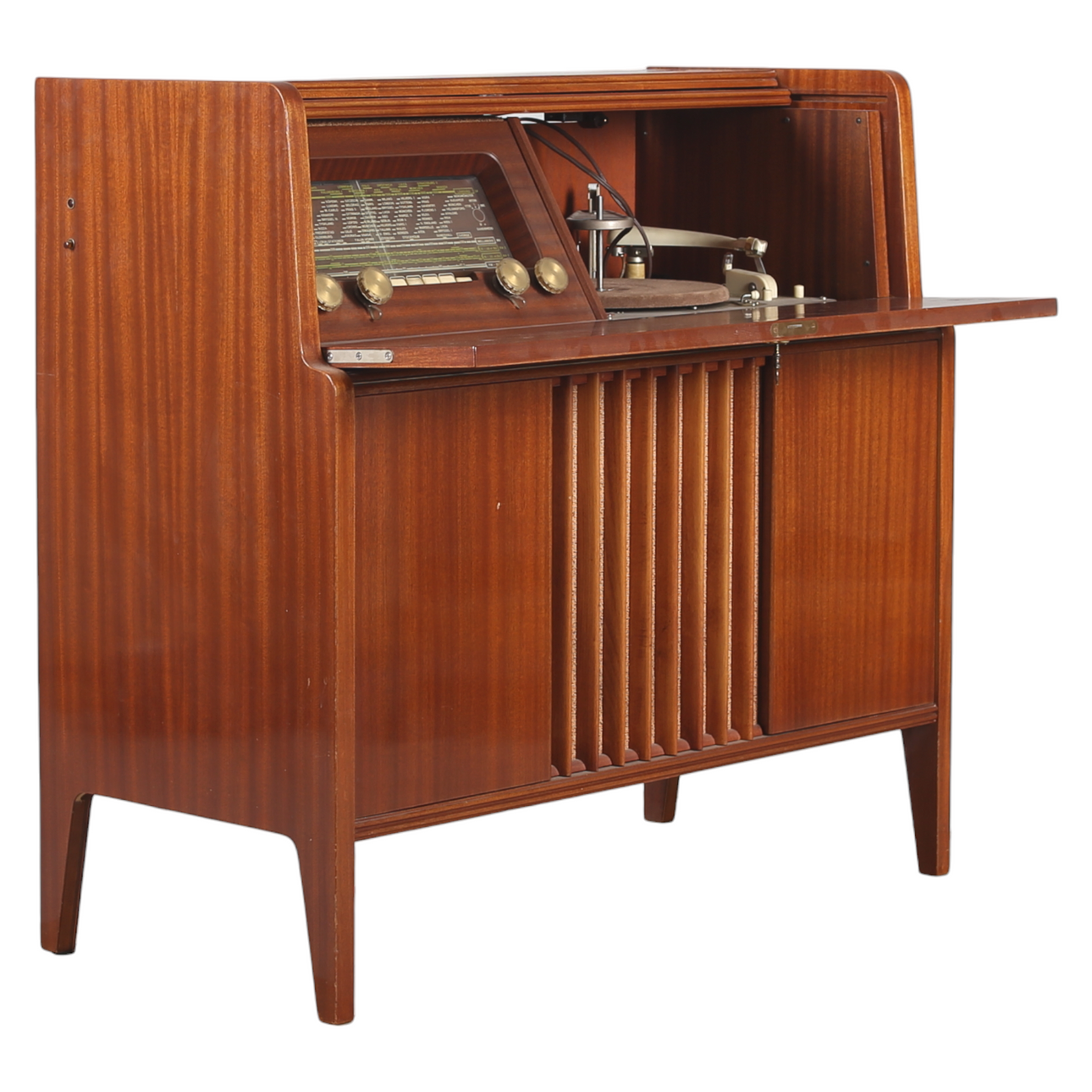 TELÉFONO CON RADIOGRAMA, teca, Philips, tipo FS 741 AF.