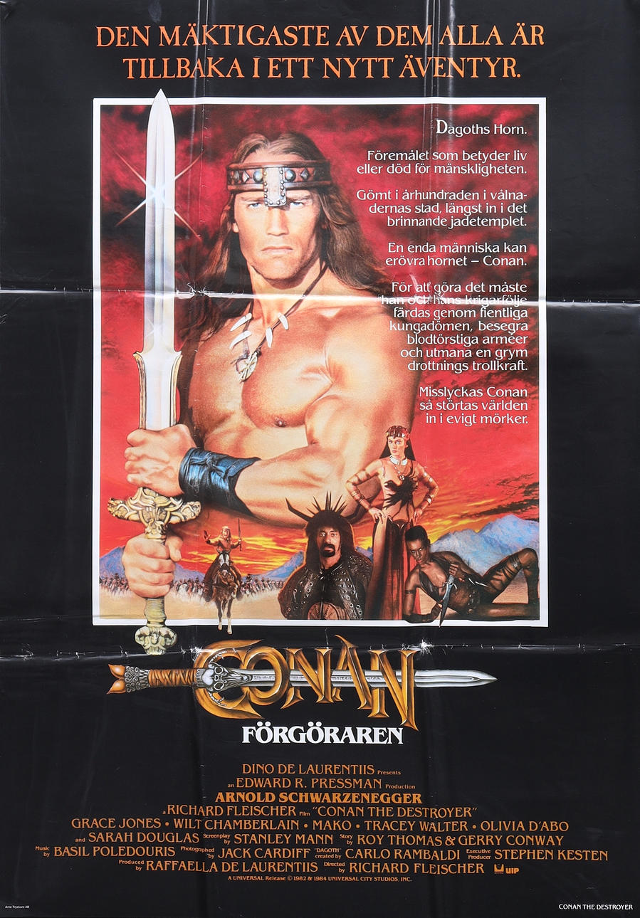 CARTEL DE CINE/PELÍCULA, Conan el Destructor.