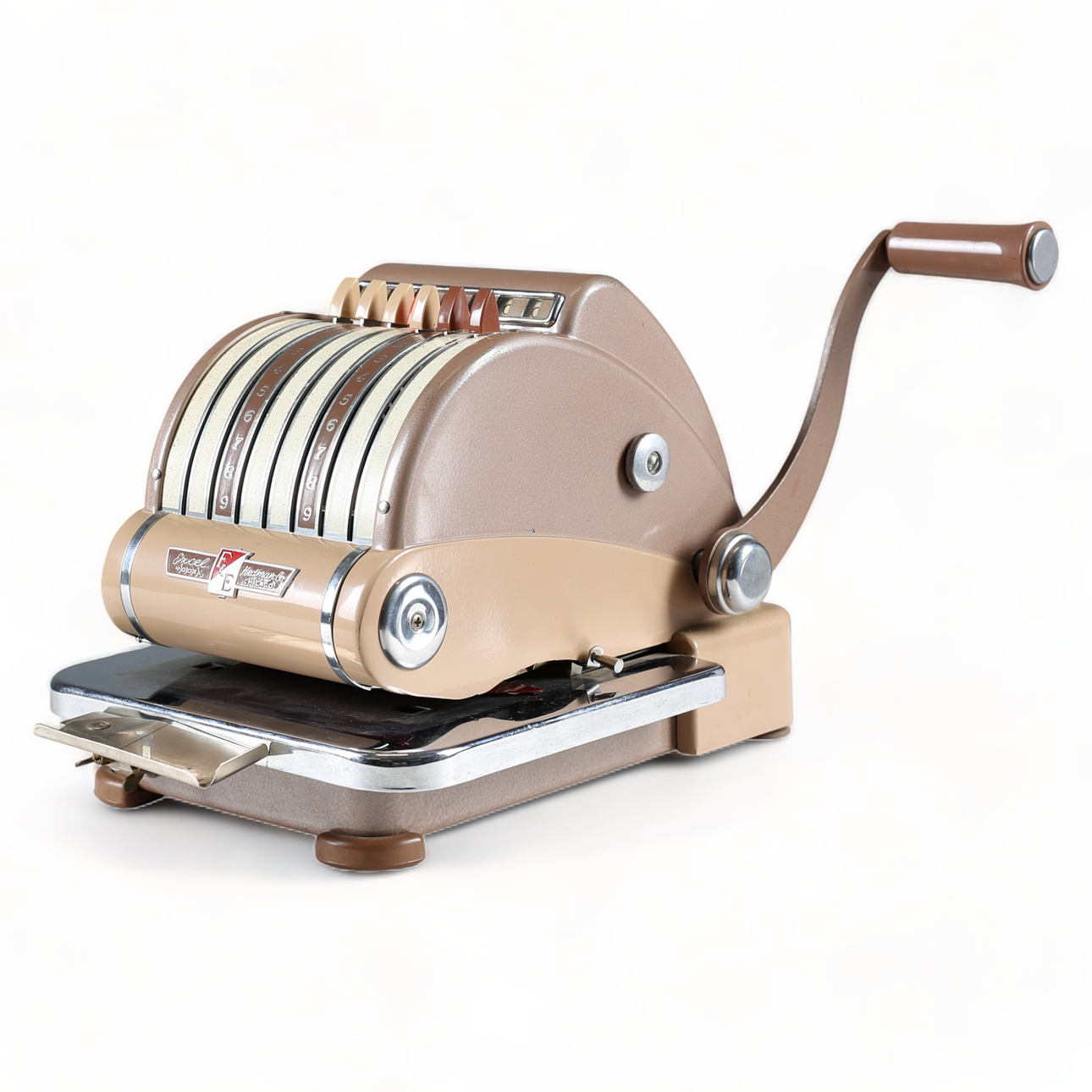 Scheckdrucker, „Excel“, F & E, Hedman & Co, Chicago, erste Hälfte des 20. Jahrhunderts.