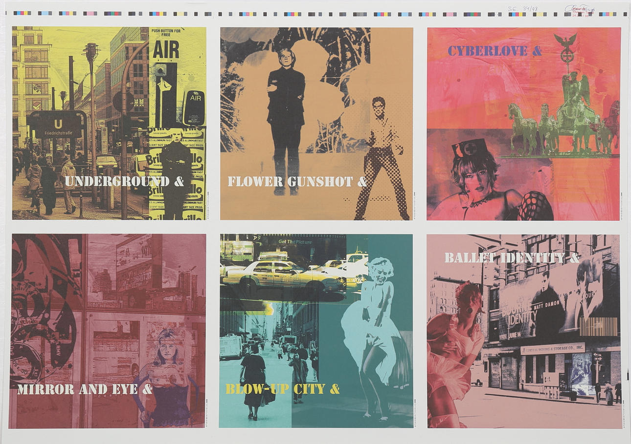 CHRISTIAN TANGÖ. "Underground & Flower Gunshot ......", färgserigrafi, signerad CH Tangö och numrerad 34/98.