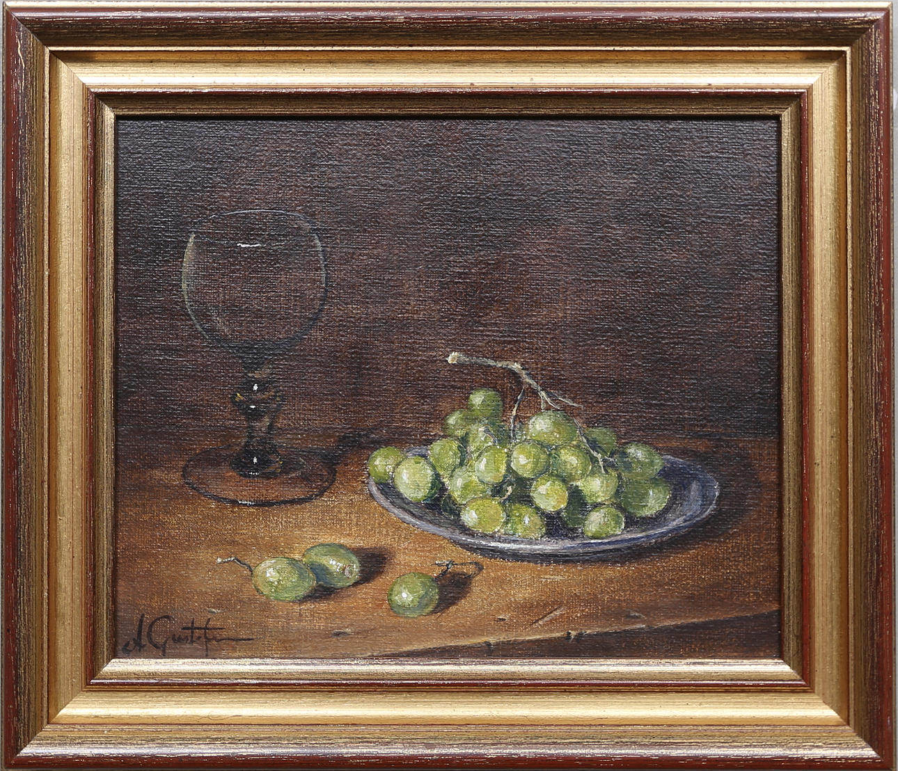 ANDERS GUSTAFSSON. Stilleben. Olja på duk, signerad.