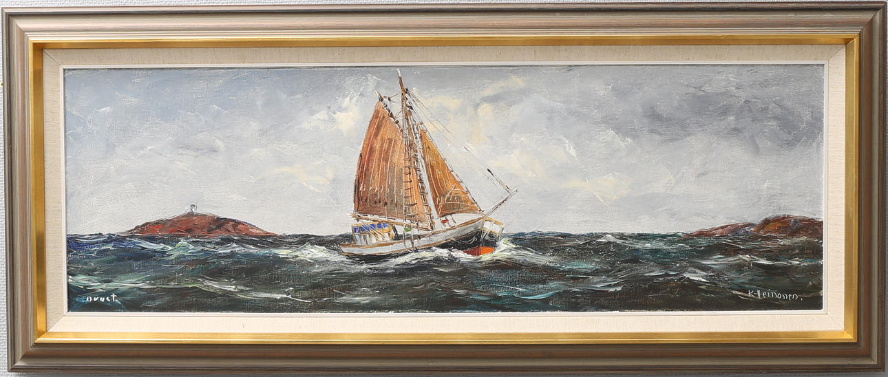 KURT-ERIK HEINONEN. "Orust", olja på duk, signerad.