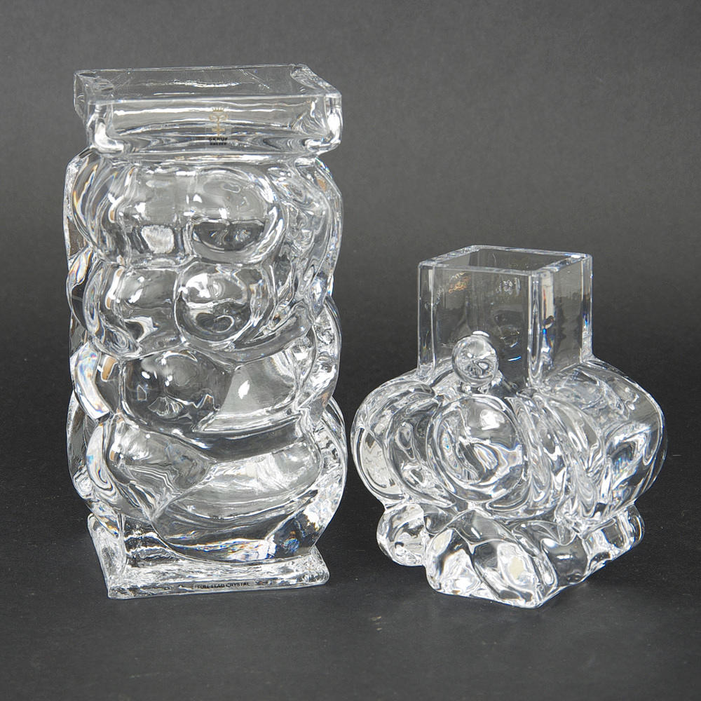 VASER, 2 stycken, Lars Hellsten, Skruf, signerade.