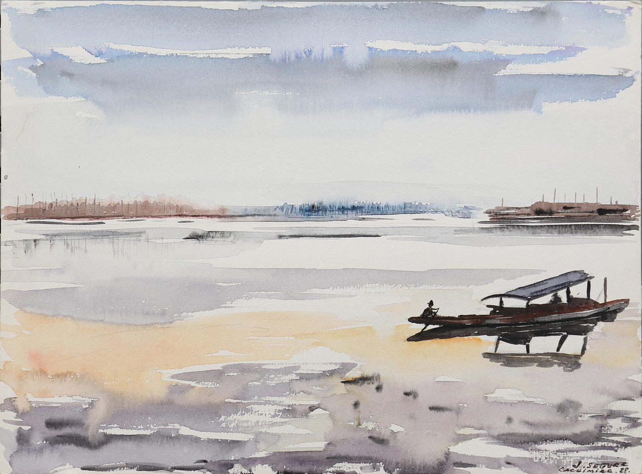 J. SEGURA. Flodudsigt, Kashmir.