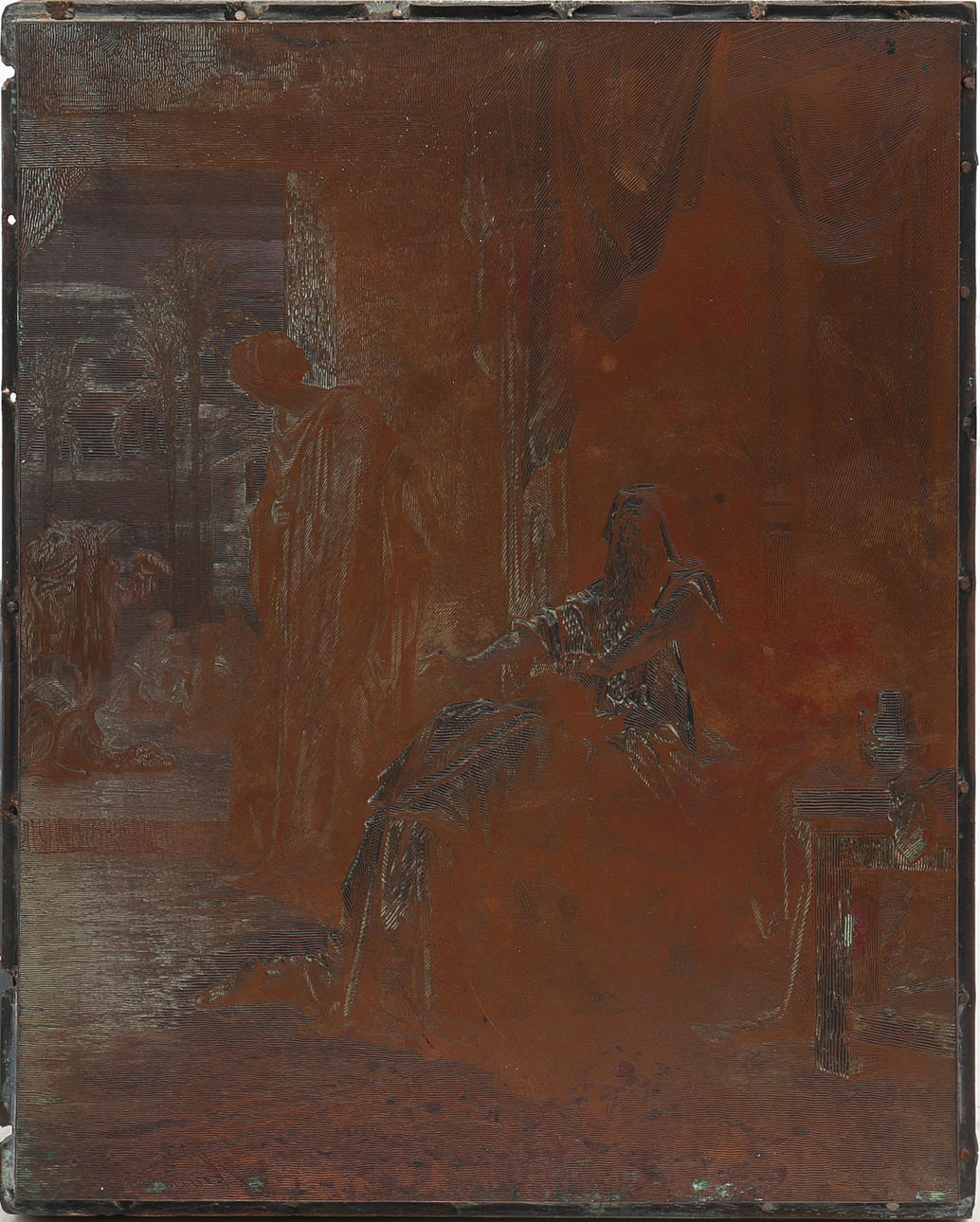 GUSTAVE DORÉ. SEGÚN. Isaac bendice a Jacob.