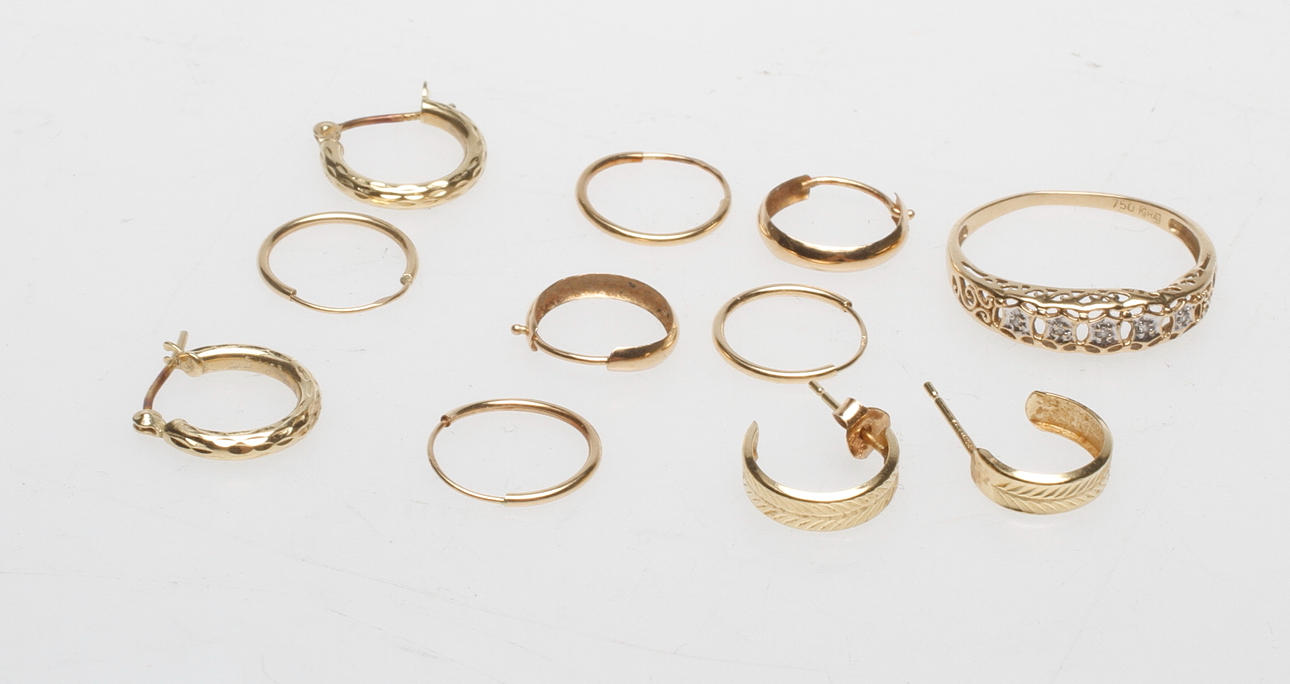 SKROTGULD 18k guld, ca 3.7gr.