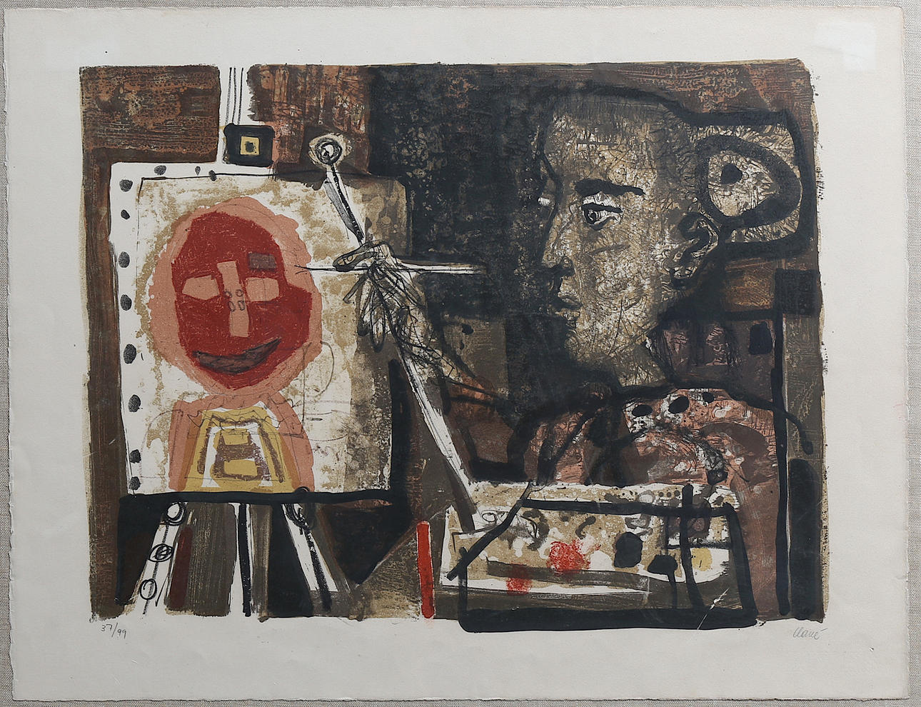 ANTONI CLAVÉ. „femme-peintre“.