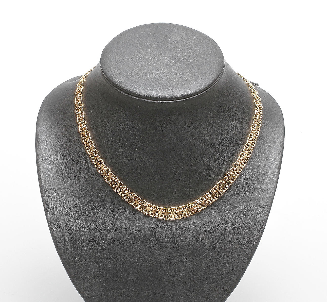 COLLIER, 18k guld, x-länk, vikt ca 26,8 gram.