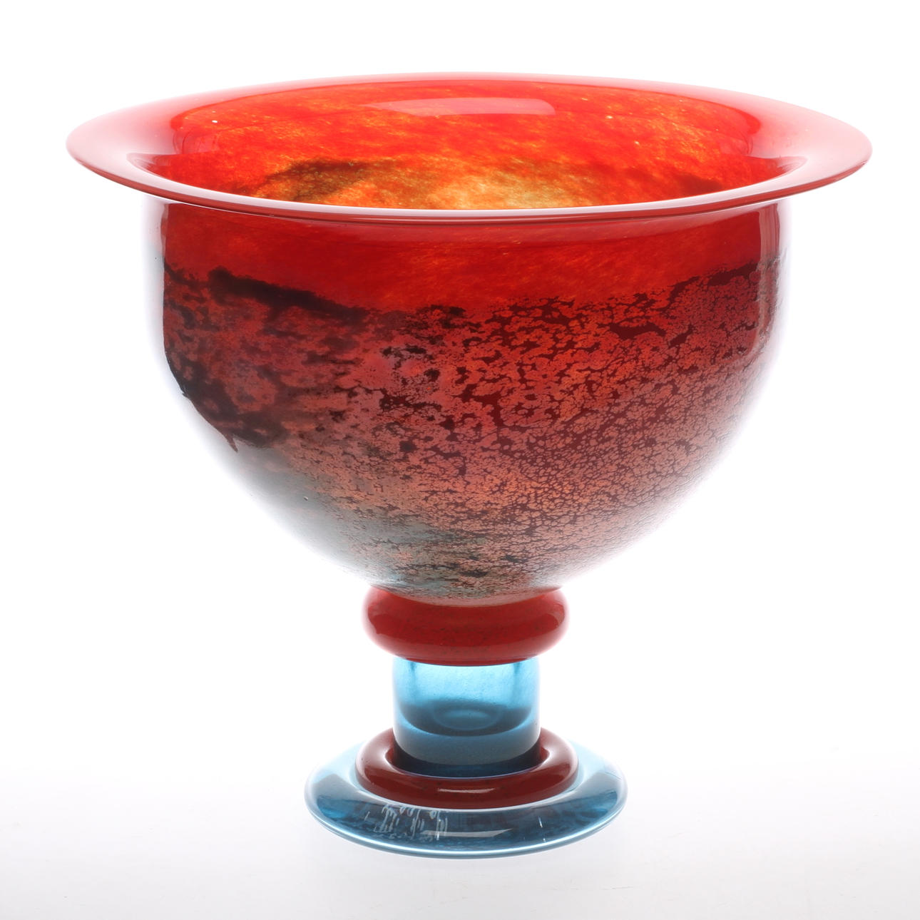 SKÅL PÅ FOT, glas, "Cancan", Kjell Engman, Kosta Boda.