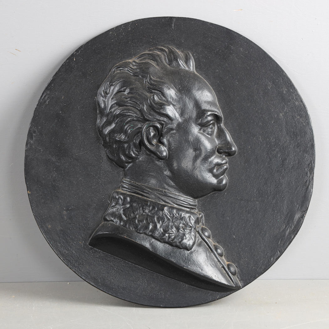 RELIEF, støbejern, Karl XII.