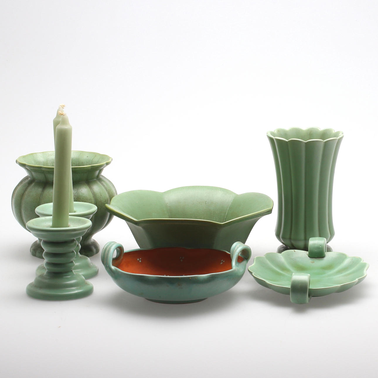 DIVERSE GEFLE/UPSALA-EKEBY, 7 delar, 1900-tal.