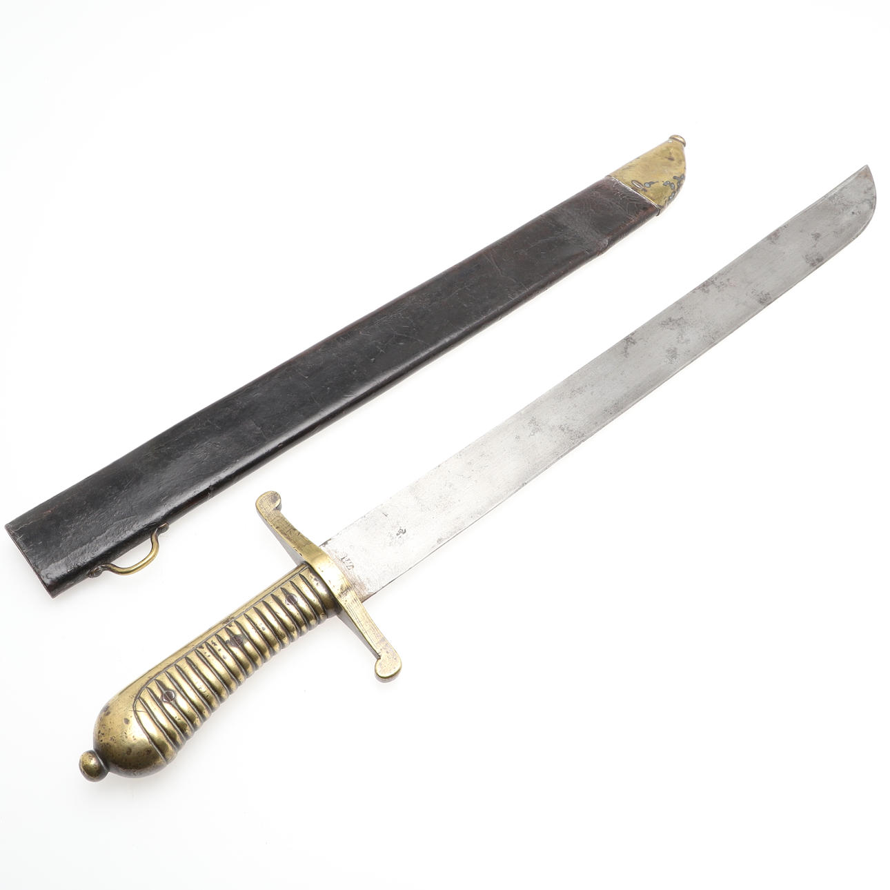 A GERMAN 1845 PATTERN INFANTRY SHORT SWORD AND SCABBARD. Weapons ...